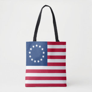 Betsy Ross American Flag Tote Bag