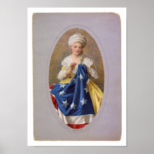 Betsy Ross, c1908, G. Liebscher Poster