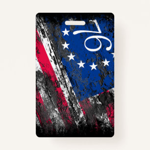 Betsy Ross Flag 1776 Patriotic 4th of July Badge