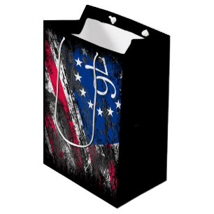 Betsy Ross Flag 1776 Patriotic 4th of July Medium Gift Bag