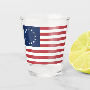 Betsy Ross Flag Design Shot glass