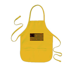 Betsy Ross Flag, Fiery Line Art Kids Apron