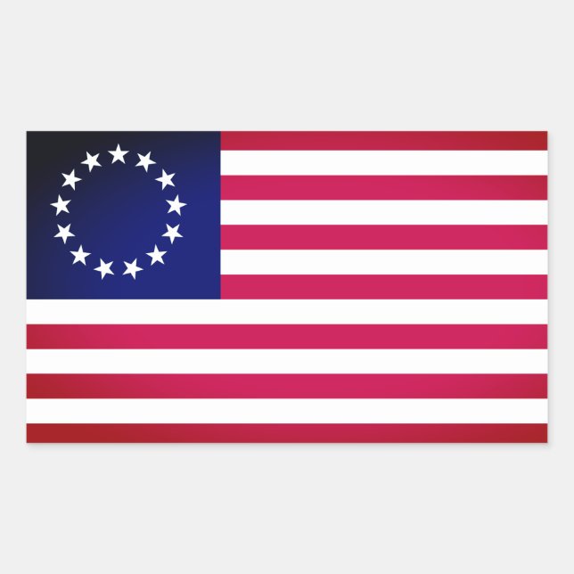 Betsy Ross Flag Sticker (Front)