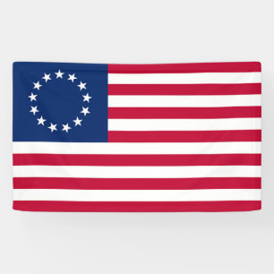 Betsy Ross Flag - Vintage American Flag  Banner