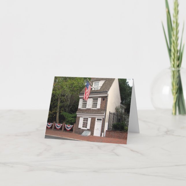 Betsy Ross House Card (Front)