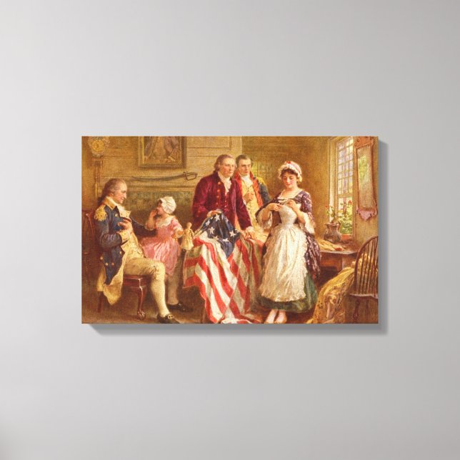 Betsy Ross Wrapped Canvas Print (Front)