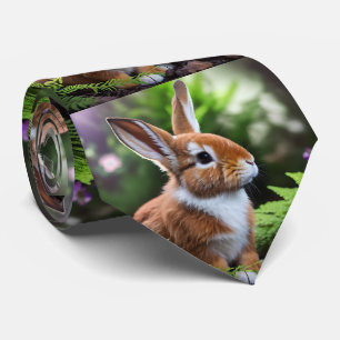 Betsy The Brown And White Bunny, Neck Tie
