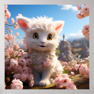Betsy - The cuddly baby goat Poster