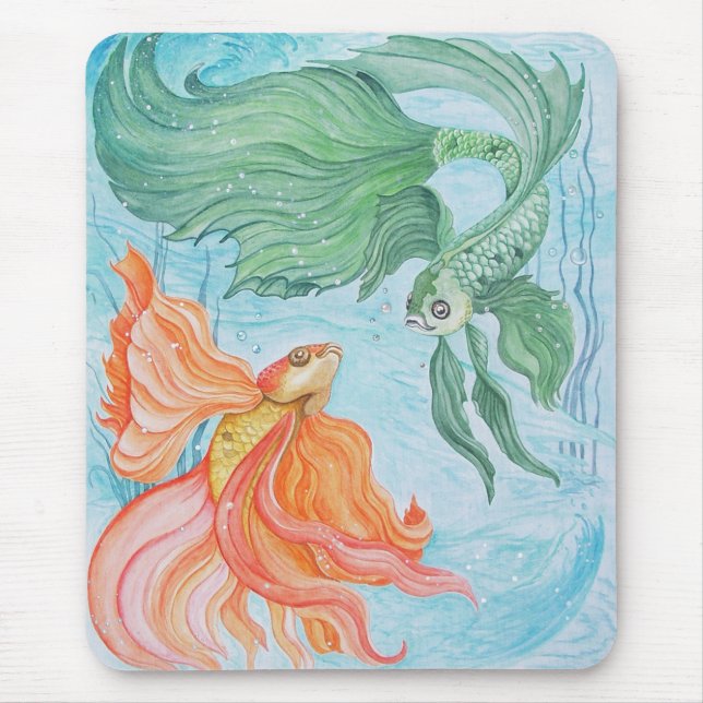 Betta Dance Mouse Pad (Front)