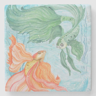 Betta Dance Stone Coaster