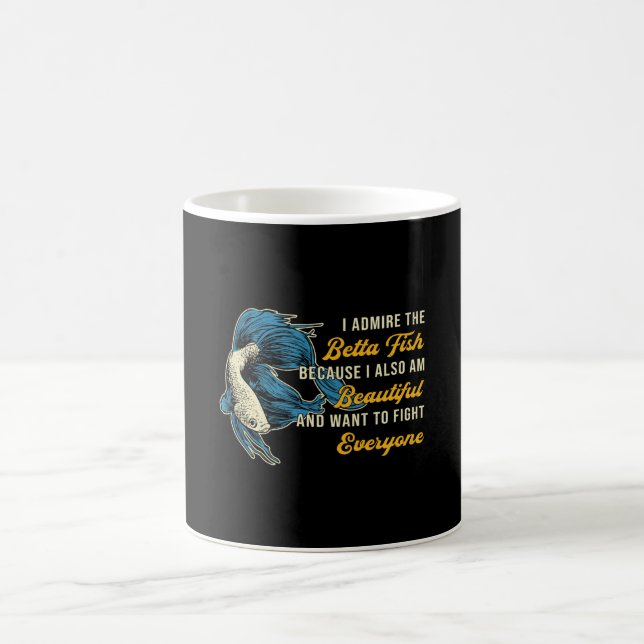 Betta Fish Because Aquarium Lover Fighting Fish Coffee Mug (Center)