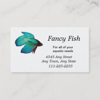 Betta Fish Fish or Aquarium Business Card