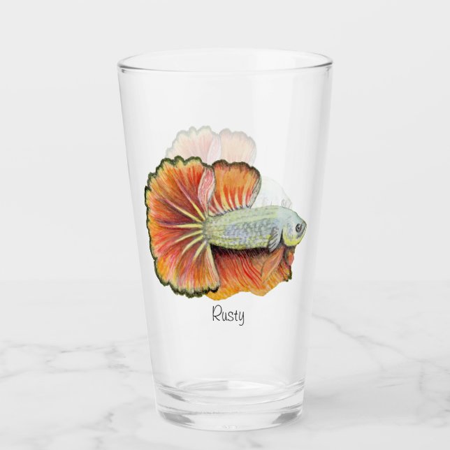 Betta Fish Glass (Front)