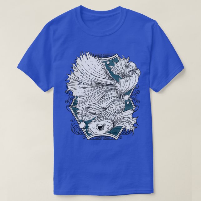 Betta fish illustration T-Shirt (Design Front)