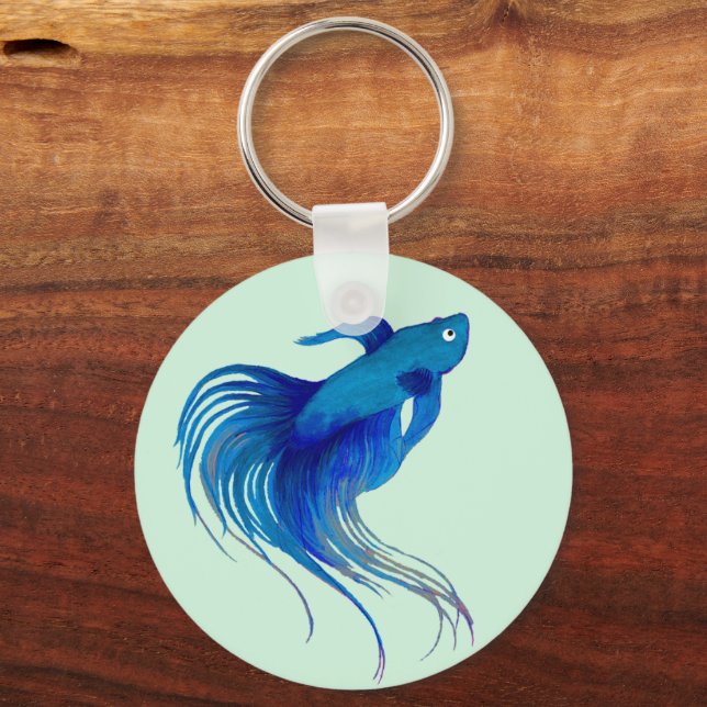 Betta Fish Keychain (Front)