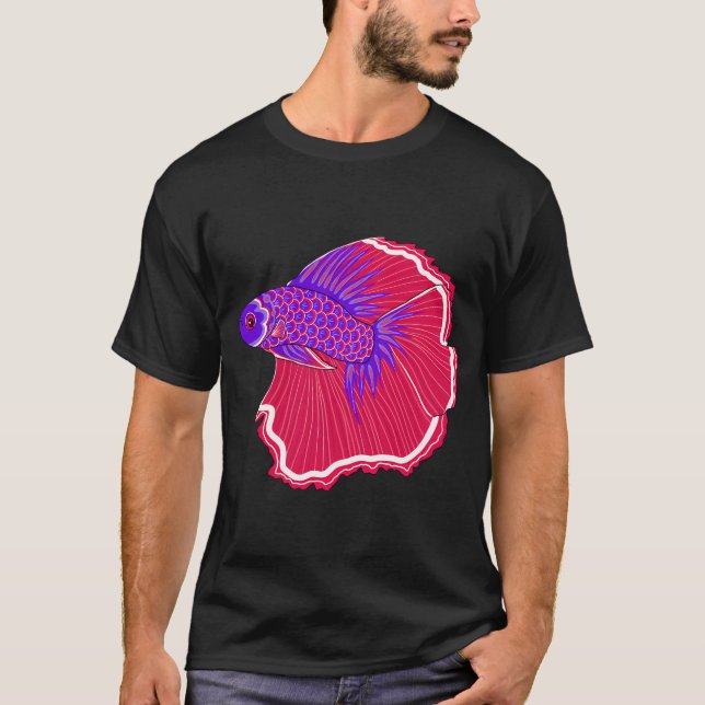 Betta fish, koinobori style T-Shirt (Front)