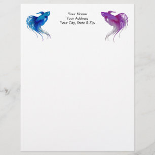 Betta Fish Letterhead