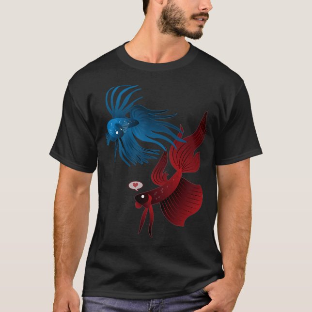 Betta Fish Love T-Shirt (Front)