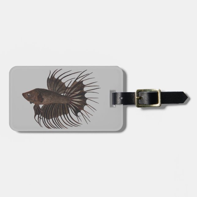 Betta Fish Luggage Tag (Front Horizontal)