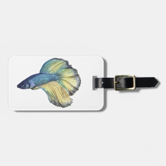 Betta Fish Luggage Tag (Front Horizontal)