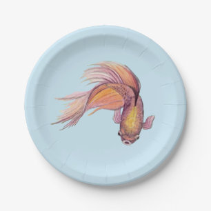 Betta Fish Paper Plate