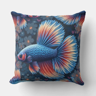 Betta fish pillow cushion