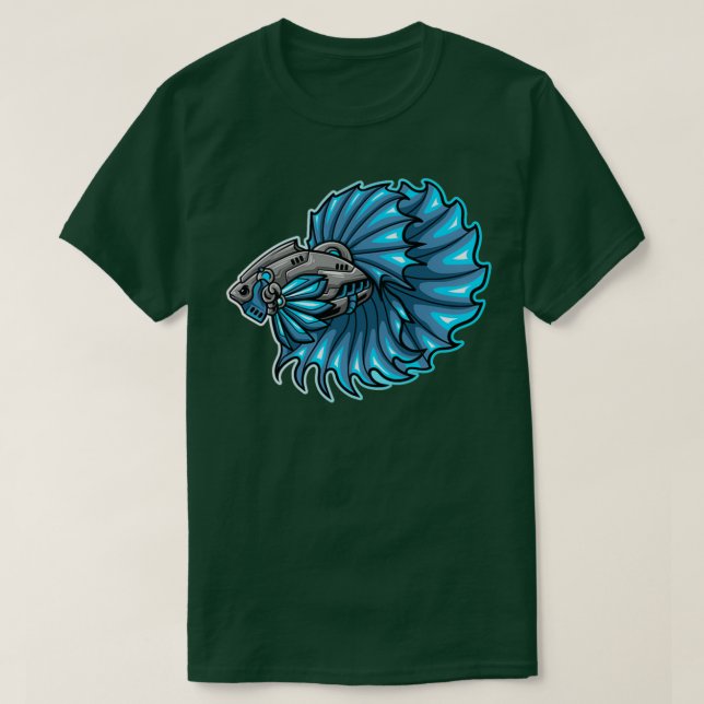 betta fish robot T-Shirt (Design Front)