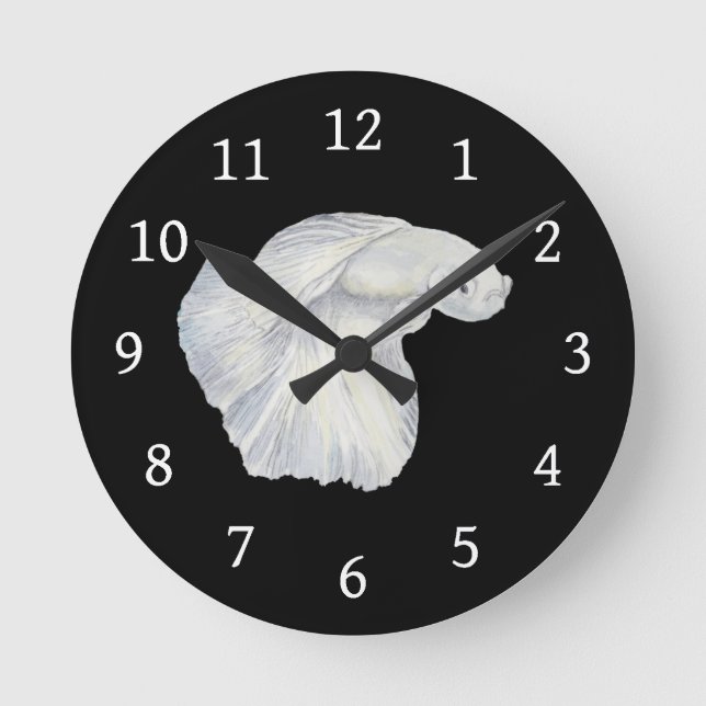 Betta Fish Round Clock (Front)