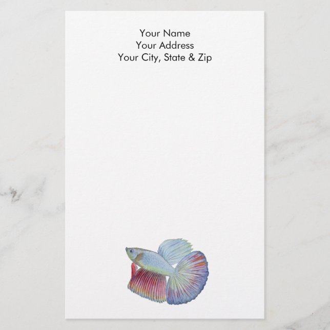 Betta Fish Stationery (Front)