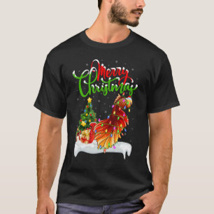 Betta Fish Xmas Decorations Santa Betta Fish Chr T-Shirt