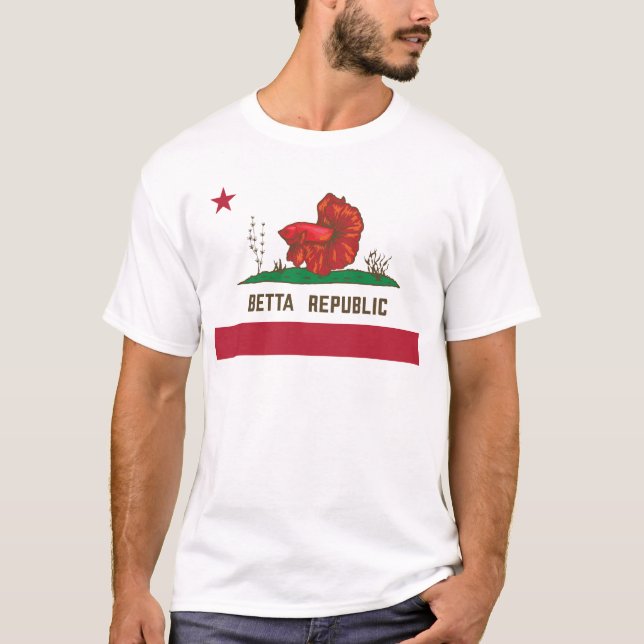 Betta Republic Flag T-Shirt (Front)