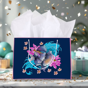 Betta Siamese Fighting Fish Large Gift Bag