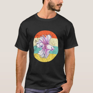 Betta Splendens Fish Siamese Fighting Fish Retro S T-Shirt