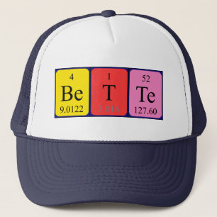 Bette periodic table name hat
