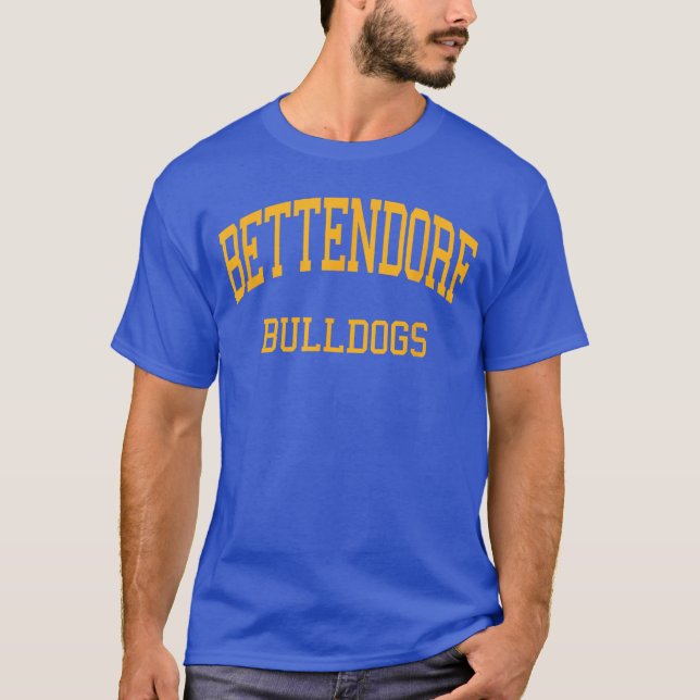 Bettendorf High School HS Bettendorf IA Retro Spor T-Shirt (Front)
