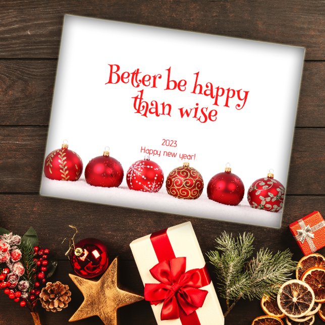 Better be happy than wise  happy new year poster (Creator Uploaded)