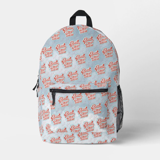 Better Days Printed Backpack (Front)