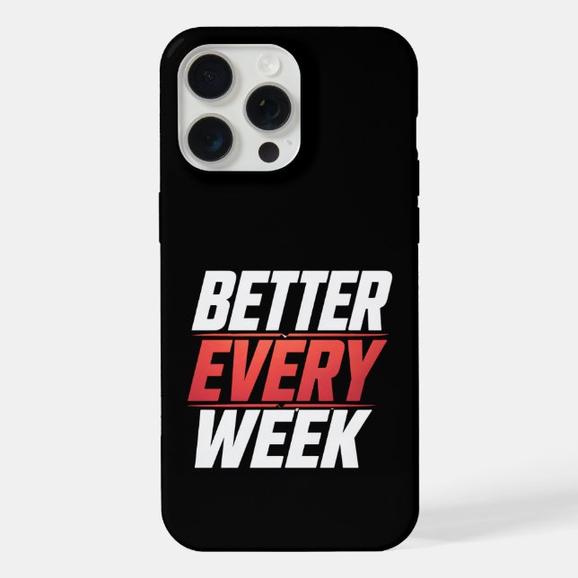 BETTER EVERY WEEK iPhone CASE (Back)