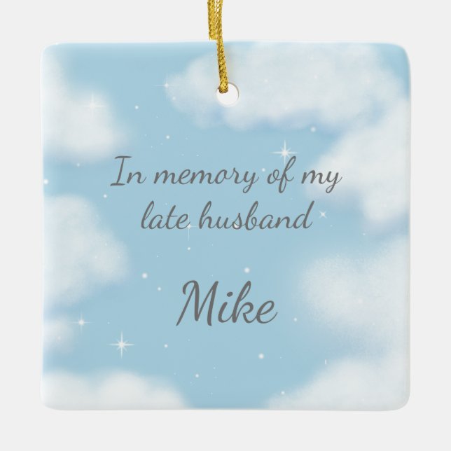 "Better Late Than Never" Morbid Humour Widow Custo Ceramic Ornament (Front)