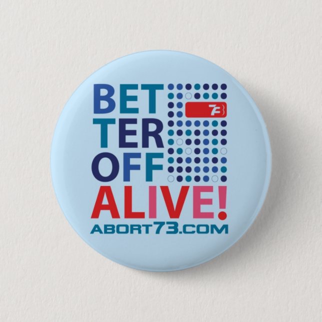 Better Off Alive! / Abort73.com 2 Inch Round Button (Front)
