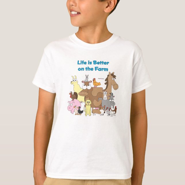 Better on the Farm - Kids Shirt (Front)