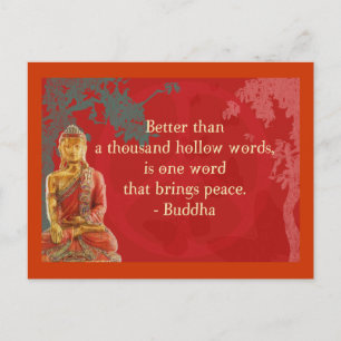 Better than a thousand hollow words... postcard
