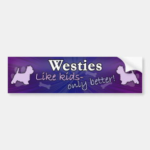 Better than Kids Westie Bumper Sticker