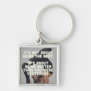 Better Than Yesterday - Women's Yoga Motivational Keychain