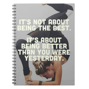 Better Than Yesterday - Women's Yoga Motivational Notebook