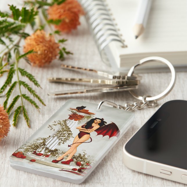 Better The Devil You Know Keychain (Front Right)