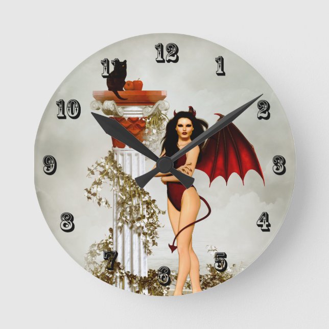 Better The Devil You Know Round Clock (Front)