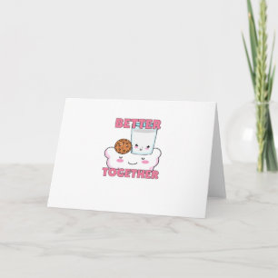 Better Together Chocolate Chip Cookie and Milk Pla Card