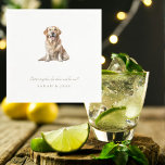Better Together Custom Pet Funny Wedding Napkins<br><div class="desc">Custom Pet Wedding Napkins. Either send me a picture of your dog that I can use, change out the picture yourself, or tell me the breed of the dog and I can send you a mockup of the napkin. This is a Golden Retriever. The changes need to be made before...</div>