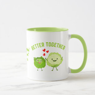 BETTER TOGETHER Cute Cabbage Valentine Couples Mug